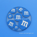 Transparent PVC Cup Coaster with Letter M